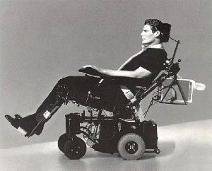 Chris in his wheelchair